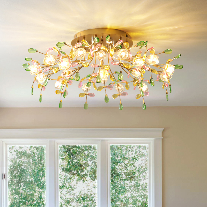 Colored ceiling light, postmodern ceiling light, room light, bedroom light