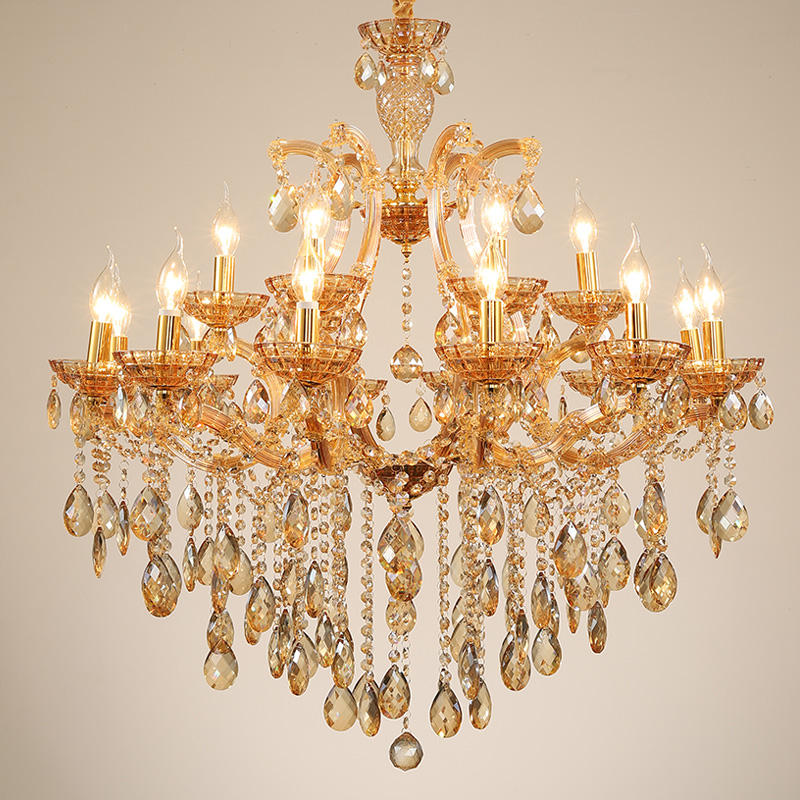 European candle crystal chandelier