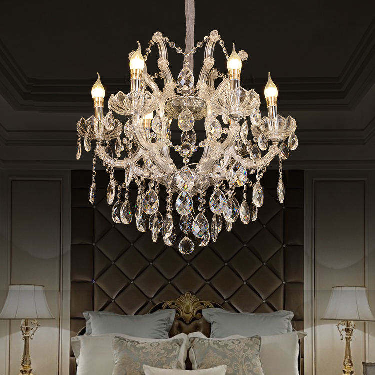 European candle crystal chandelier