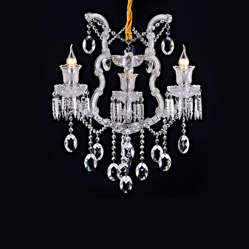 European candle crystal chandelier