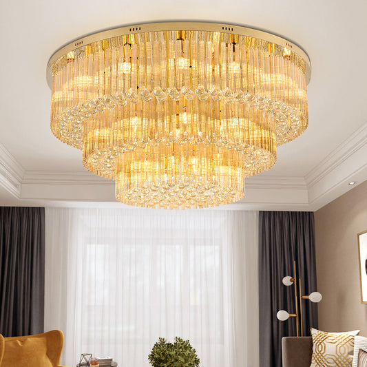 Crystal French Light Luxury Ceiling Light Living Room