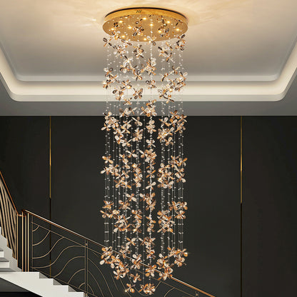 Staircase lights, pendant lights, custom-made lights for hotel projects