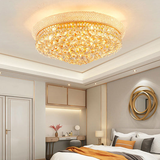 5055 Golden candle crystal ceiling lamp