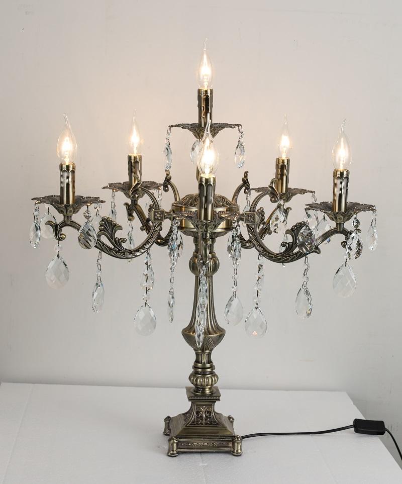 3007European candle crystal table lamp