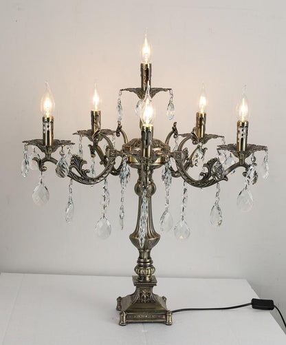 3007European candle crystal table lamp