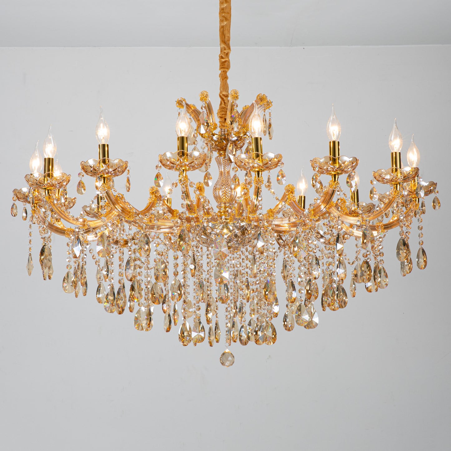 8098European style candle crystal chandelier living room lamp crystal lamp