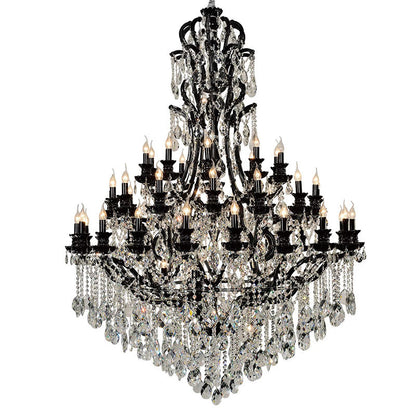 9195 Smoky grey European style crystal chandelier with candles