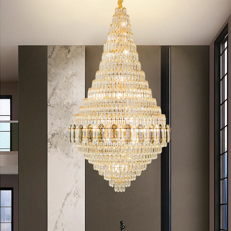 Crystal pendant light  living room villa light luxury pendant light