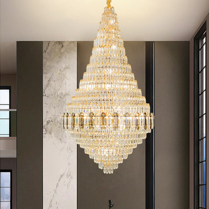 Crystal pendant light  living room villa light luxury pendant light
