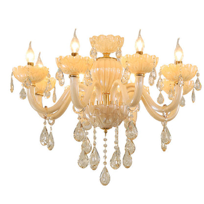 European candle crystal chandelier