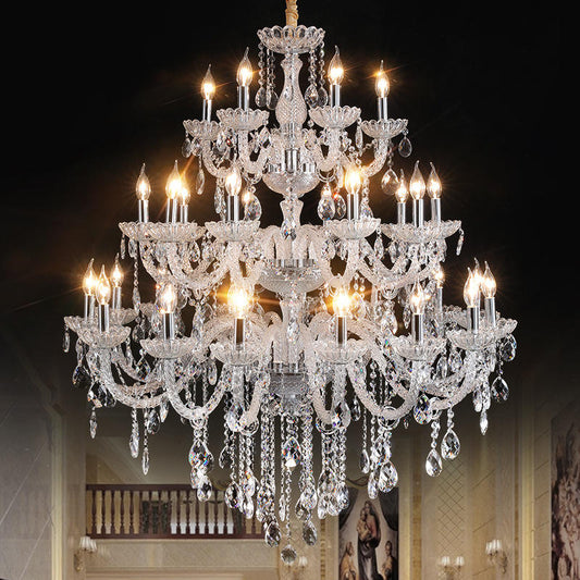 HQ9179 Glass candle crystal chandelier