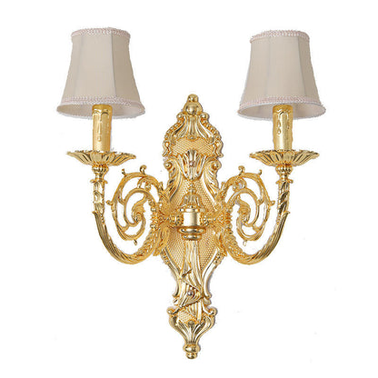 314European style zinc alloy candle crystal wall lamp