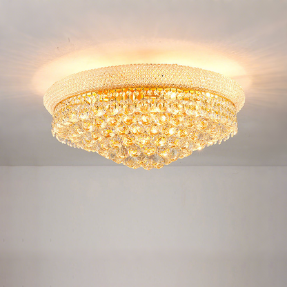 5055 Golden candle crystal ceiling lamp