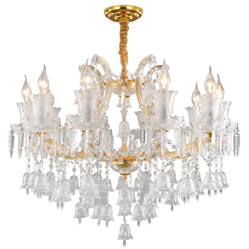 European style candle crystal chandelier coffee living room hotel chandelier