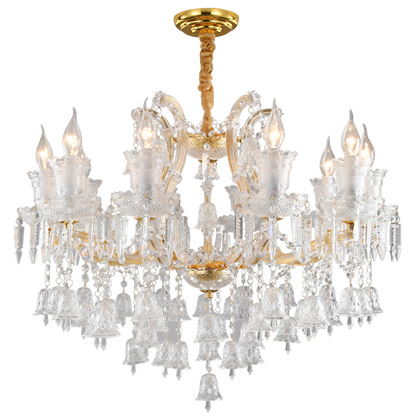 European style candle crystal chandelier coffee living room hotel chandelier