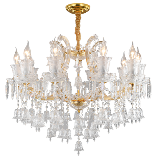 European style candle crystal chandelier coffee living room hotel chandelier