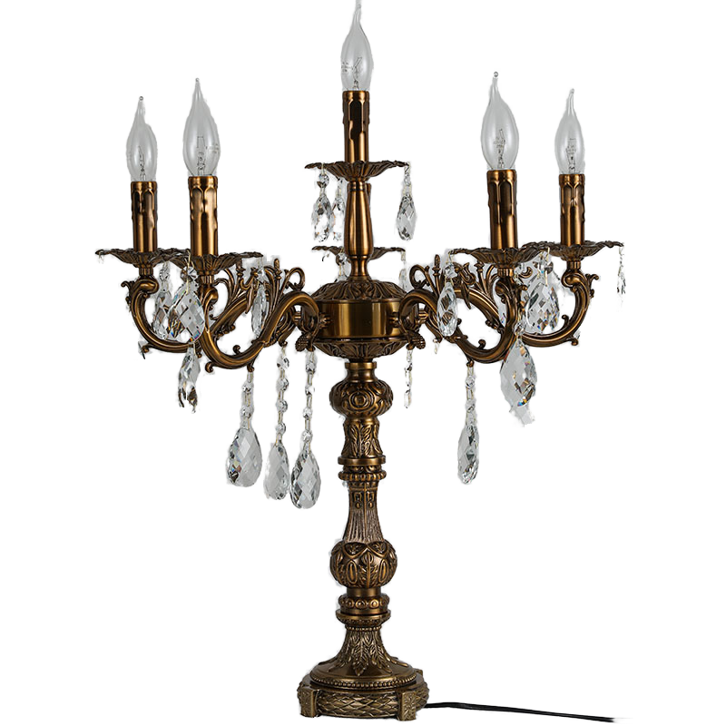 3007European candle crystal table lamp