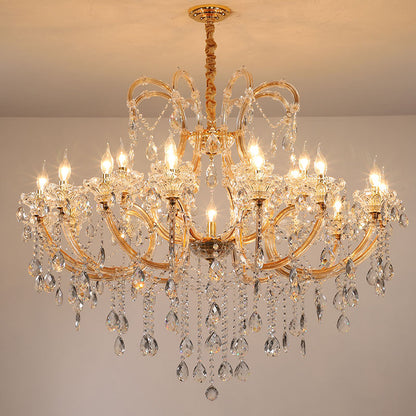 European candle crystal chandelier