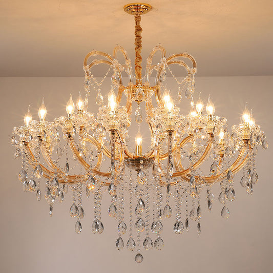 European candle crystal chandelier