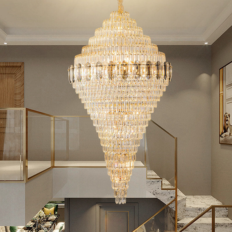 Crystal pendant light  living room villa light luxury pendant light