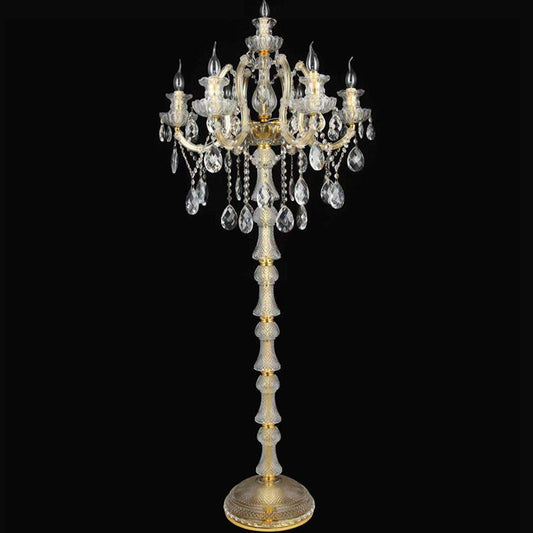 206European candle crystal floor lamp