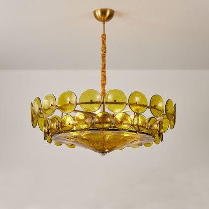 Simple crystal chandelier