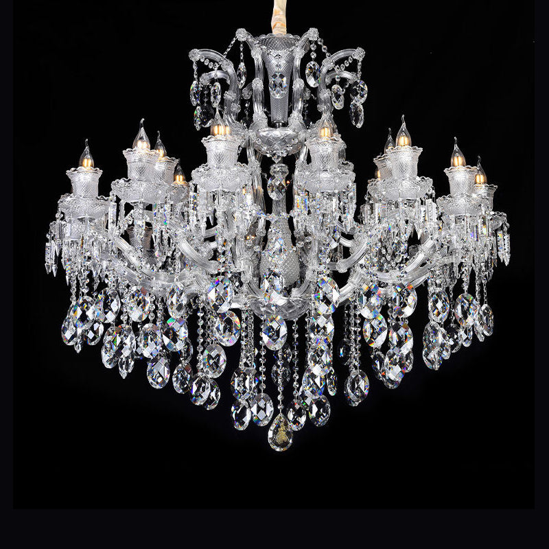 European candle crystal chandelier