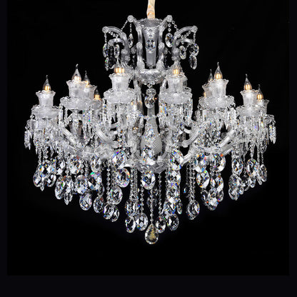 European candle crystal chandelier