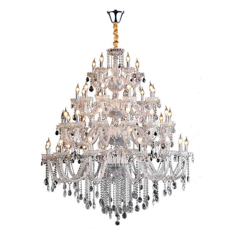 HQ9179 Glass candle crystal chandelier