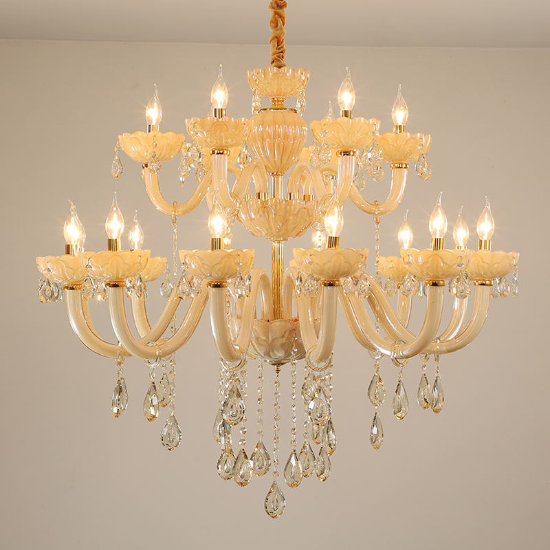 European candle crystal chandelier