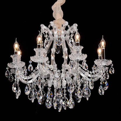 European style candle crystal chandelier coffee living room hotel chandelier