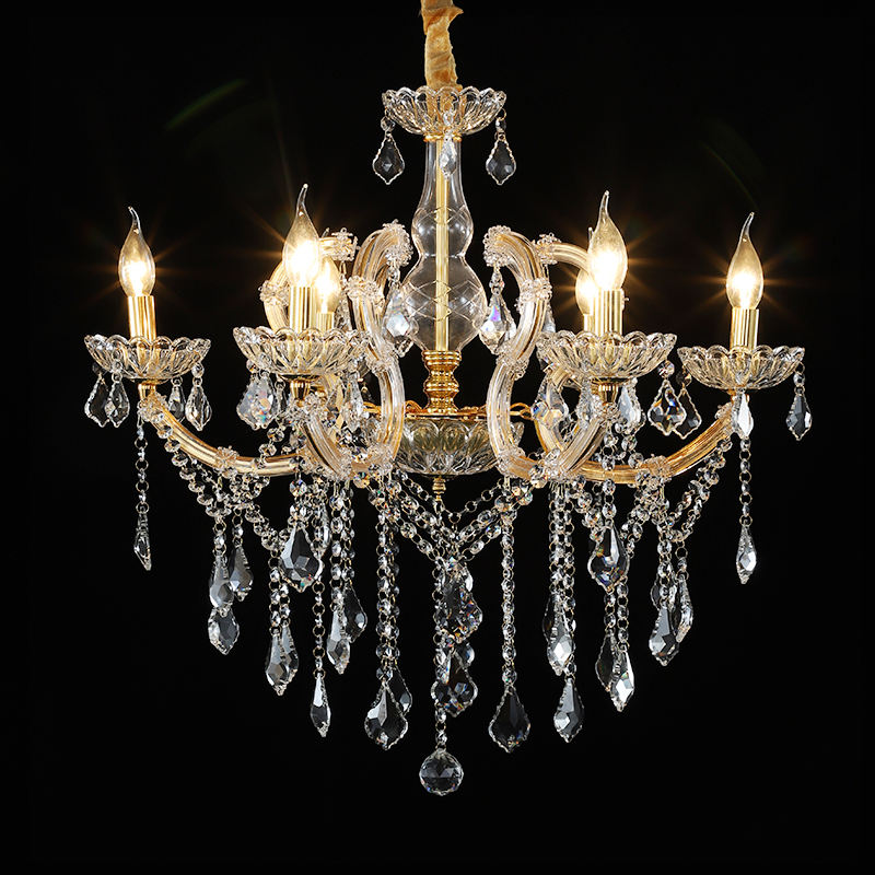 European candle crystal chandelier