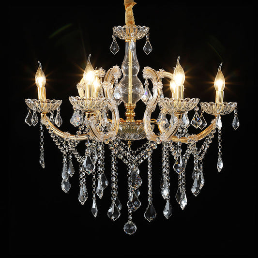 European candle crystal chandelier