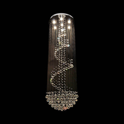 6057Modern simple light luxury golden crystal ceiling lamp