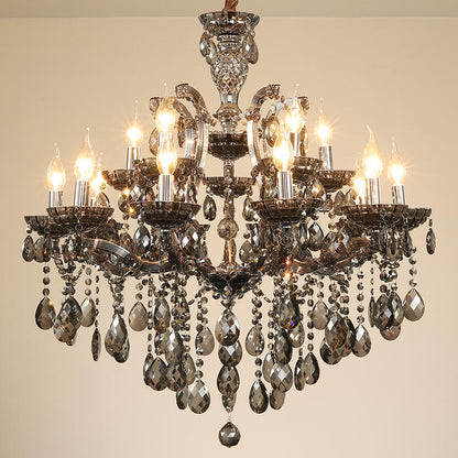 European candle crystal chandelier
