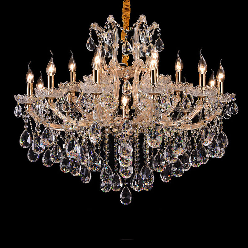 European candle crystal chandelier