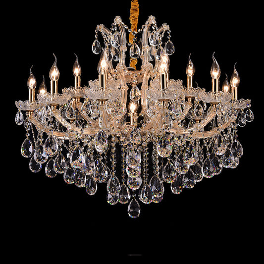 European candle crystal chandelier