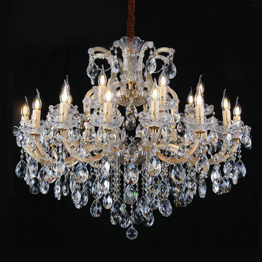 European style candle crystal chandelier coffee living room hotel chandelier