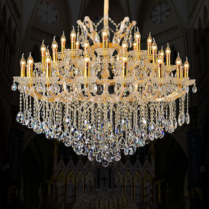 European candle crystal chandelier