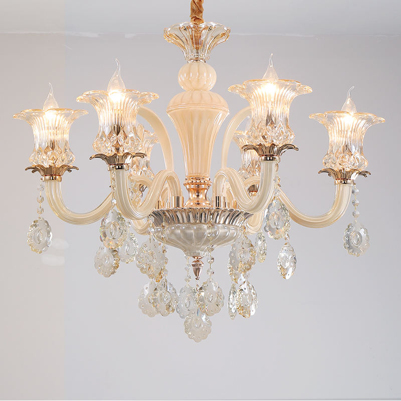 European candle crystal chandelier