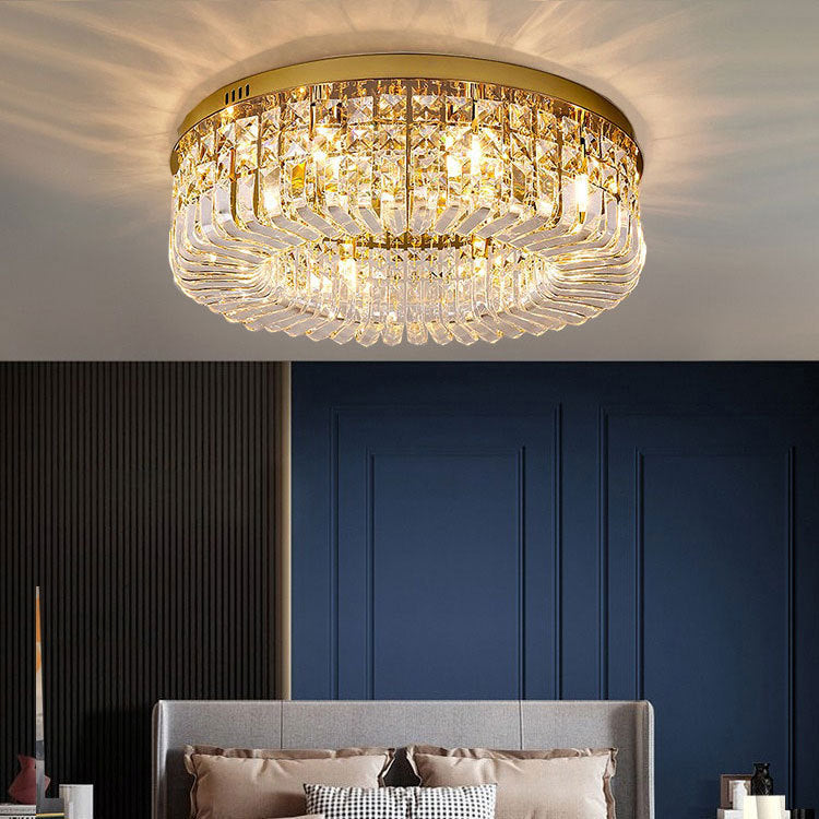 Light luxury crystal ceiling light with simple design