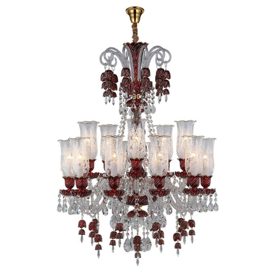 European candle crystal chandelier