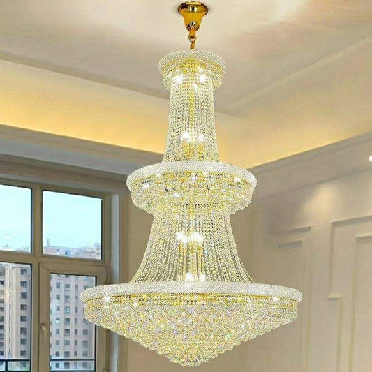 5055 Golden Hotel Candle Crystal Chandelier