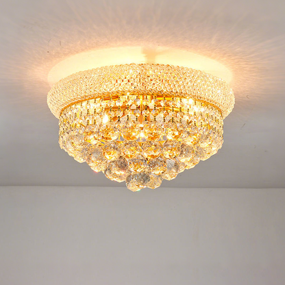 5055 Golden candle crystal ceiling lamp