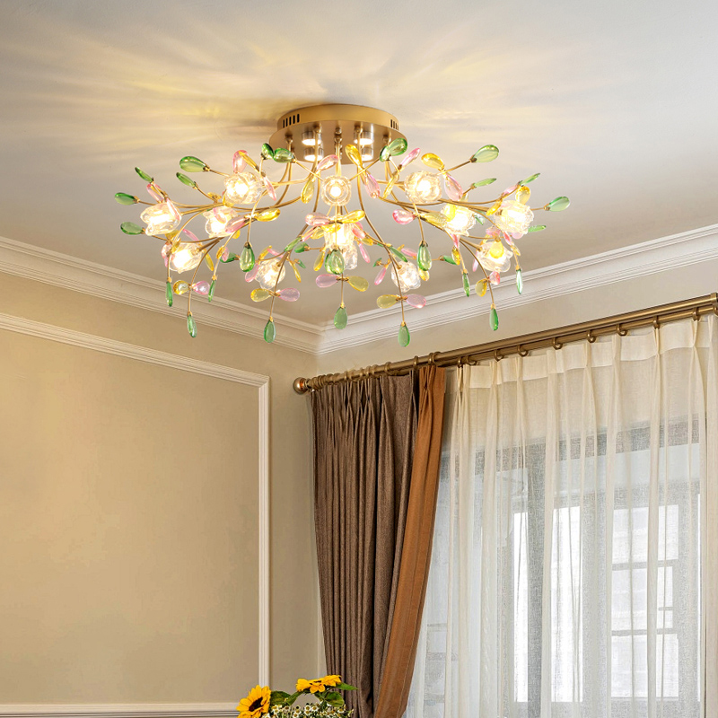 Colored ceiling light, postmodern ceiling light, room light, bedroom light