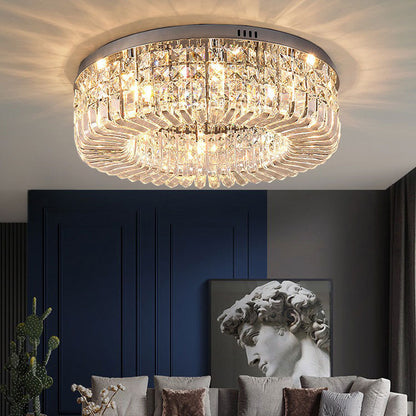 Light luxury crystal ceiling light with simple design