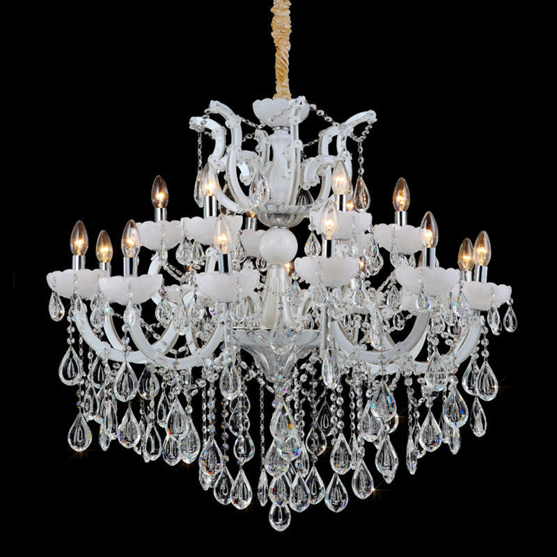 8070European style candle crystal chandelier living room lamp crystal lamp