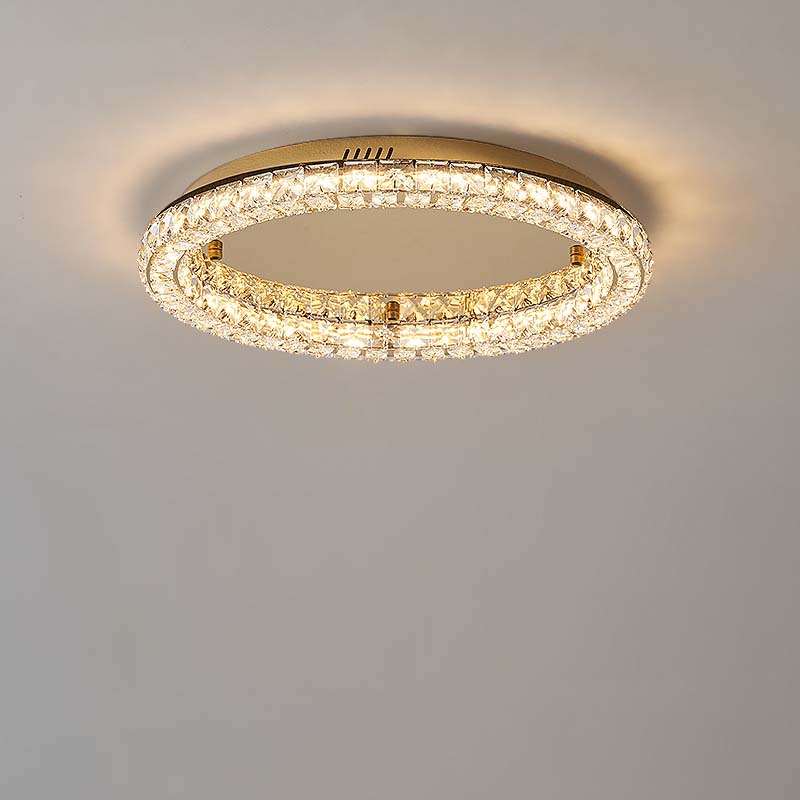 French luxury crystal ceiling light living room