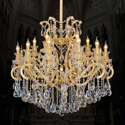 European candle crystal chandelier