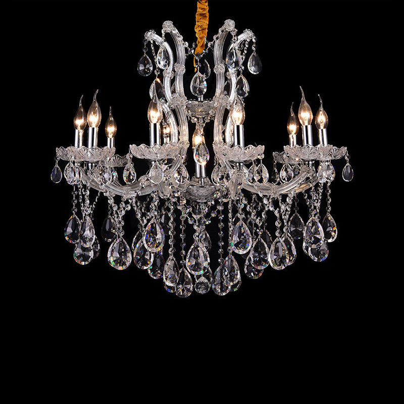 European candle crystal chandelier